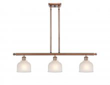  516-3I-AC-G411 - Dayton - 3 Light - 36 inch - Antique Copper - Cord hung - Island Light