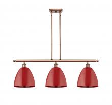 Innovations Lighting 516-3I-AC-MBD-9-RD - Plymouth - 3 Light - 36 inch - Antique Copper - Cord hung - Island Light