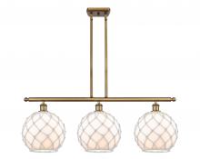 Innovations Lighting 516-3I-BB-G121-10RW - Farmhouse Rope - 3 Light - 37 inch - Brushed Brass - Cord hung - Island Light