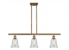  516-3I-BB-G2812 - Hanover - 3 Light - 36 inch - Brushed Brass - Cord hung - Island Light