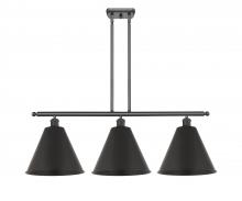  516-3I-BK-MBC-12-BK - Berkshire - 3 Light - 39 inch - Matte Black - Cord hung - Island Light