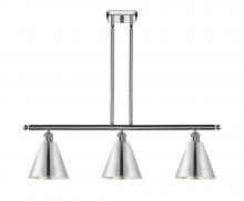  516-3I-PC-MBC-8-PC - Berkshire - 3 Light - 36 inch - Polished Chrome - Cord hung - Island Light