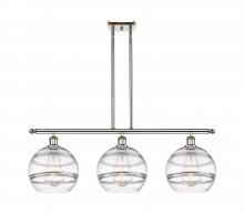  516-3I-PN-G556-10CL - Rochester - 3 Light - 37 inch - Polished Nickel - Cord hung - Island Light