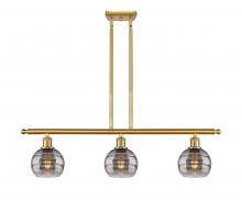  516-3I-SG-G556-6SM - Rochester - 3 Light - 36 inch - Satin Gold - Cord hung - Island Light