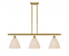 Innovations Lighting 516-3I-SG-NBD-75-NAT - Bristol Natural - 4 Light - 48 inch - Satin Gold - Cord hung - Island Light