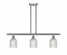  516-3I-SN-G559-5CL - Bridal Veil - 3 Light - 36 inch - Brushed Satin Nickel - Cord hung - Island Light