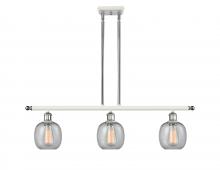  516-3I-WPC-G104 - Belfast - 3 Light - 36 inch - White Polished Chrome - Cord hung - Island Light