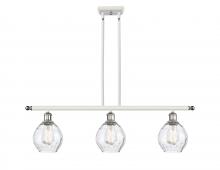  516-3I-WPC-G362 - Waverly - 3 Light - 36 inch - White Polished Chrome - Cord hung - Island Light