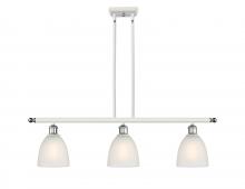  516-3I-WPC-G381 - Castile - 3 Light - 36 inch - White Polished Chrome - Cord hung - Island Light