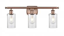  516-3W-AC-G804 - Clymer - 3 Light - 24 inch - Antique Copper - Bath Vanity Light