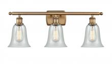  516-3W-BB-G2812 - Hanover - 3 Light - 26 inch - Brushed Brass - Bath Vanity Light