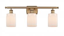  516-3W-BB-G341 - Hadley - 3 Light - 25 inch - Brushed Brass - Bath Vanity Light