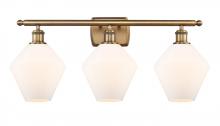  516-3W-BB-G651-8 - Cindyrella - 3 Light - 28 inch - Brushed Brass - Bath Vanity Light