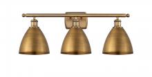  516-3W-BB-MBD-75-BB - Bristol - 3 Light - 28 inch - Brushed Brass - Bath Vanity Light