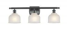  516-3W-BK-G411 - Dayton - 3 Light - 26 inch - Matte Black - Bath Vanity Light