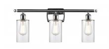  516-3W-PC-G802 - Clymer - 3 Light - 24 inch - Polished Chrome - Bath Vanity Light