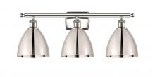  516-3W-PN-MBD-75-PN - Bristol - 3 Light - 28 inch - Polished Nickel - Bath Vanity Light