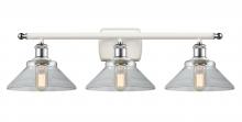  516-3W-WPC-G132 - Orwell - 3 Light - 28 inch - White Polished Chrome - Bath Vanity Light