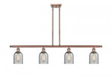  516-4I-AC-G257 - Caledonia - 4 Light - 48 inch - Antique Copper - Cord hung - Island Light