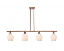  516-4I-AC-G461-6 - Norfolk - 4 Light - 48 inch - Antique Copper - Cord hung - Island Light