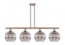  516-4I-AC-G556-10SM - Rochester - 4 Light - 48 inch - Antique Copper - Cord hung - Island Light