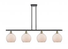  516-4I-BAB-G121-8CSN - Farmhouse Chicken Wire - 4 Light - 48 inch - Black Antique Brass - Cord hung - Island Light