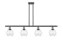  516-4I-BAB-G362 - Waverly - 4 Light - 48 inch - Black Antique Brass - Cord hung - Island Light