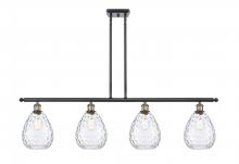  516-4I-BAB-G372 - Waverly - 4 Light - 48 inch - Black Antique Brass - Cord hung - Island Light