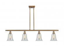  516-4I-BB-G2811 - Hanover - 4 Light - 48 inch - Brushed Brass - Cord hung - Island Light