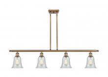  516-4I-BB-G2812 - Hanover - 4 Light - 48 inch - Brushed Brass - Cord hung - Island Light