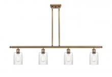  516-4I-BB-G342 - Hadley - 4 Light - 48 inch - Brushed Brass - Cord hung - Island Light