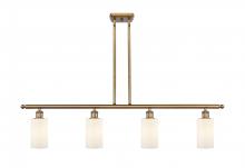  516-4I-BB-G801 - Clymer - 4 Light - 48 inch - Brushed Brass - Cord hung - Island Light