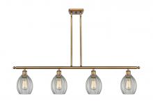  516-4I-BB-G82 - Eaton - 4 Light - 48 inch - Brushed Brass - Cord hung - Island Light