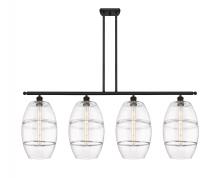  516-4I-BK-G557-10CL - Vaz - 4 Light - 48 inch - Matte Black - Cord hung - Island Light