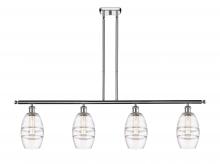  516-4I-PC-G557-6CL - Vaz - 4 Light - 48 inch - Polished Chrome - Cord hung - Island Light