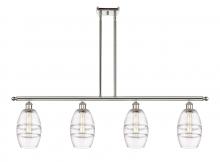  516-4I-PN-G557-6CL - Vaz - 4 Light - 48 inch - Polished Nickel - Cord hung - Island Light