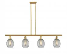  516-4I-SG-G82 - Eaton - 4 Light - 48 inch - Satin Gold - Cord hung - Island Light