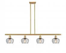  516-4I-SG-G92 - Fenton - 4 Light - 48 inch - Satin Gold - Cord hung - Island Light