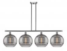  516-4I-SN-G556-12SM - Rochester - 4 Light - 50 inch - Brushed Satin Nickel - Cord hung - Island Light