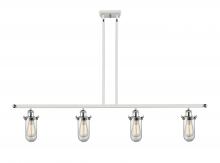  516-4I-WPC-CE231-CL - Kingsbury - 4 Light - 48 inch - White Polished Chrome - Cord hung - Island Light