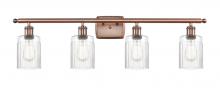  516-4W-AC-G342 - Hadley - 4 Light - 35 inch - Antique Copper - Bath Vanity Light