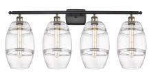  516-4W-BAB-G557-8CL - Vaz - 4 Light - 38 inch - Black Antique Brass - Bath Vanity Light