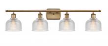  516-4W-BB-G412 - Dayton - 4 Light - 36 inch - Brushed Brass - Bath Vanity Light