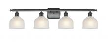  516-4W-BK-G411 - Dayton - 4 Light - 36 inch - Matte Black - Bath Vanity Light