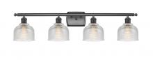  516-4W-BK-G412 - Dayton - 4 Light - 36 inch - Matte Black - Bath Vanity Light