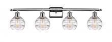  516-4W-PC-G556-6CL - Rochester - 4 Light - 36 inch - Polished Chrome - Bath Vanity Light