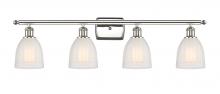  516-4W-PN-G441 - Brookfield - 4 Light - 36 inch - Polished Nickel - Bath Vanity Light