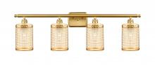  516-4W-SG-M18-SG - Nestbrook - 4 Light - 35 inch - Satin Gold - Bath Vanity Light