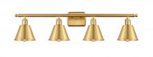  516-4W-SG-M8 - Smithfield - 4 Light - 37 inch - Satin Gold - Bath Vanity Light