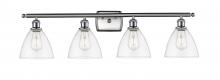  516-4W-SN-GBD-752 - Bristol - 4 Light - 38 inch - Brushed Satin Nickel - Bath Vanity Light